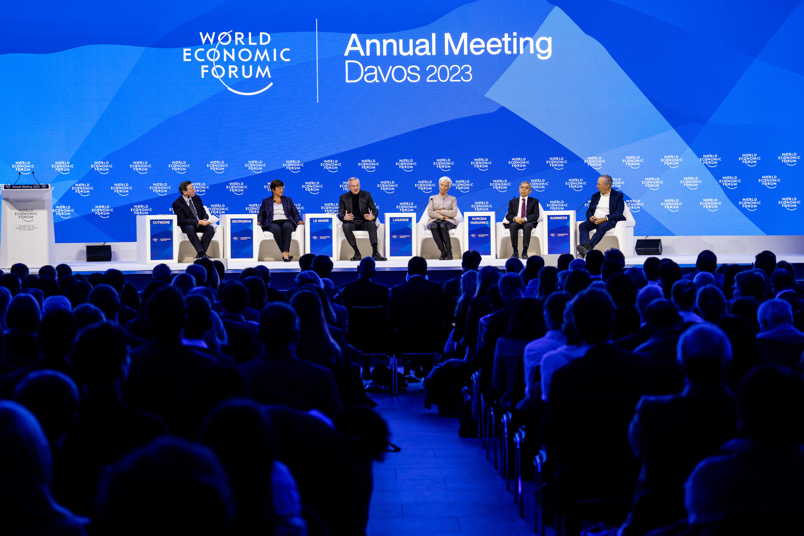 A panel at #wef23 in Davos
